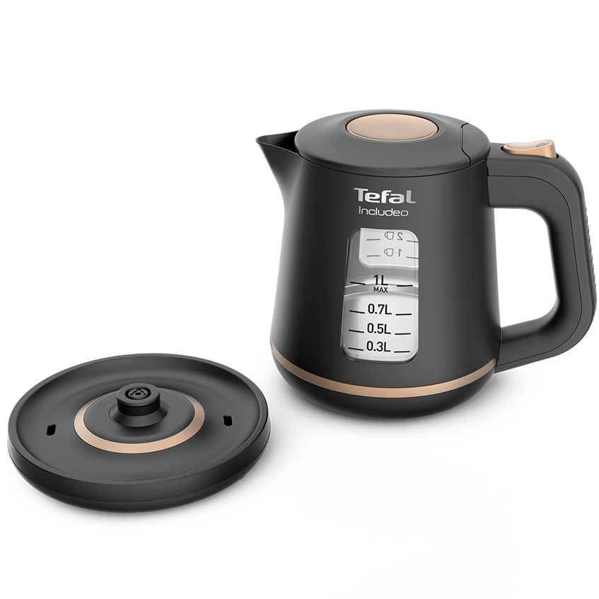 The handling of this Includeo electric kettle has been improved thanks to an ideal weight and better ergonomics.