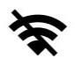 WiFi icon crossed out