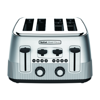 T-FAL Avante Deluxe Variable Browning 4 Slice Bagel Wide Slot Toaster