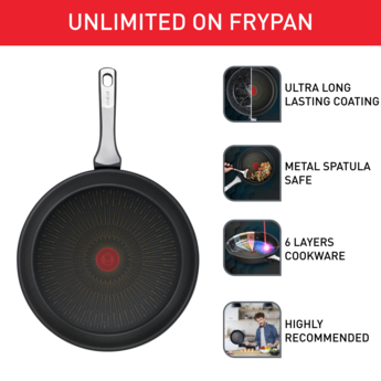 Tefal 32cm Frying Pan, Unlimited ON, Non- Stick Induction, Aluminium,  Exclusive
