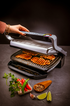 TEFAL Tefal OptiGrill+ XL Intelligent Health Grill, 9 Automatic Settings, Stainless steel, 6-8 Portions GC722D40