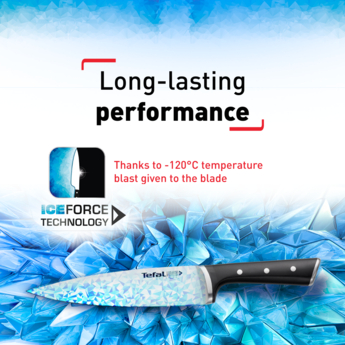 TEFAL Ice force 5 slots 5 block with K232S574 knives wooden