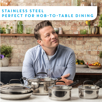 Sauteuse Tefal Jamie Oliver Quick & Easy de 25 cm avec couvercle