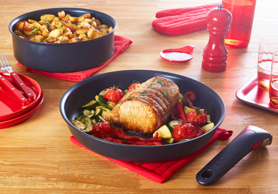Tefal Ingenio Unlimited, 26cm Wok, Stackable, Space Saving, Non-Stick,  Induction, Black, L7637732