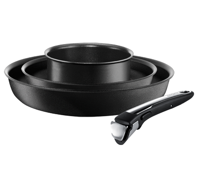 blackcurrant Not compatible for induction 10 pièces Tefal Ingenio Set of Frying Pans and Saucepans Aluminium 