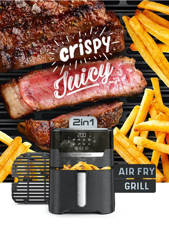 Easy Fry 2in1 Air Fryer & Grill from the Creators of Air Fryers Tefal UK.