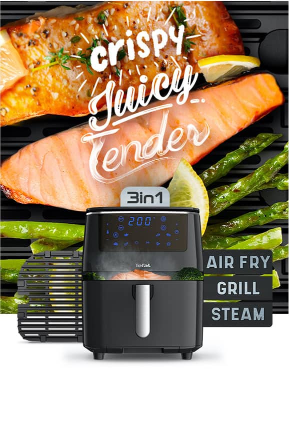 Easy Fry 3in1 Air Fryer, Grill & Steam from the Creators of Air Fryers Tefal UK. 