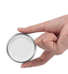 Hand using the control button